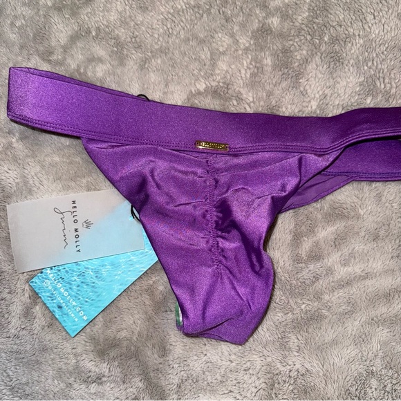 Hello Molly | Purple Scrunch Bikini Bottoms - Picture 5 of 5